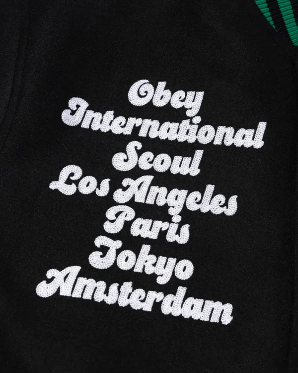 AMSTERDAM INTERNATIONAL VARSITY JACKET*OBEY Clothing Outlet