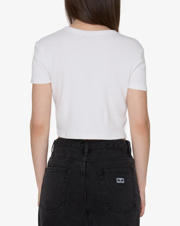BEST DAY EVER CROPPED RIB T-SHIRT*OBEY Clothing Best Sale