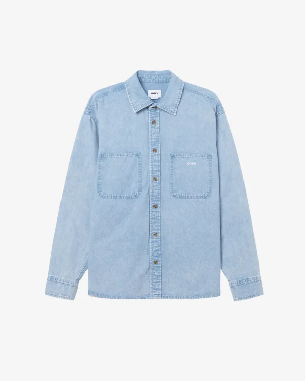 BIGWIG DEAN DENIM SHIRT*OBEY Clothing Cheap