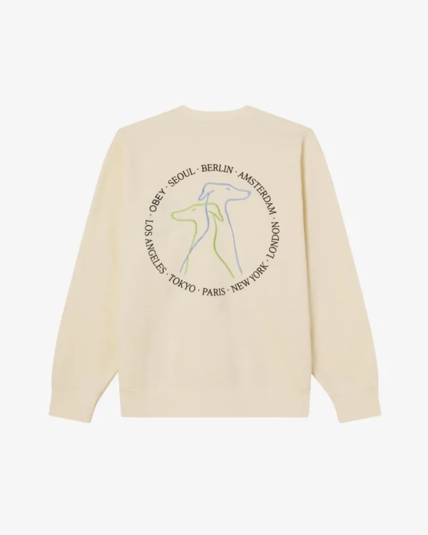 CITY DOGS CREWNECK*OBEY Clothing Discount