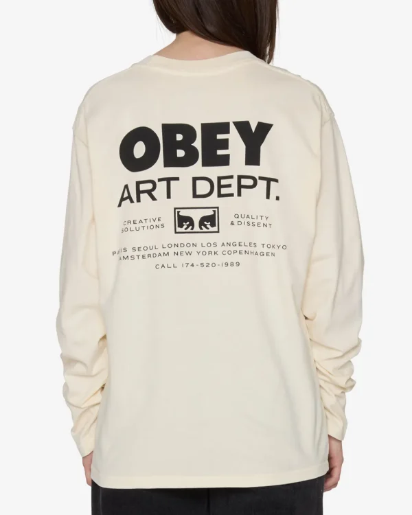 CREATIVE SOLUTIONS PIGMENT LS T-SHIRT*OBEY Clothing Flash Sale
