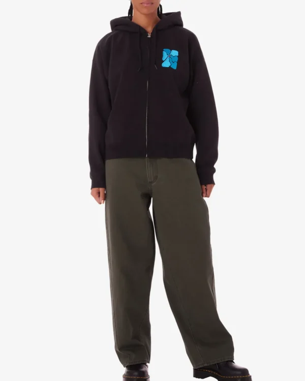 FLORA ZIP HOOD*OBEY Clothing Best