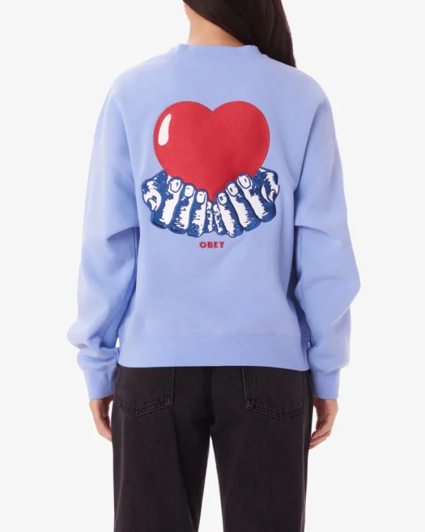 HEART CREWNECK*OBEY Clothing Outlet