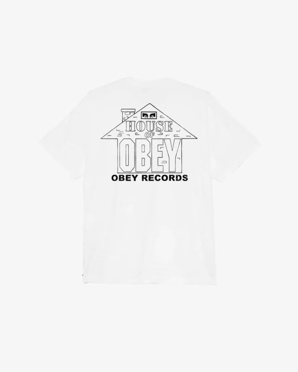 HOUSE OF OBEY RECORDS HEAVYWEIGHT T-SHIRT*OBEY Clothing Outlet