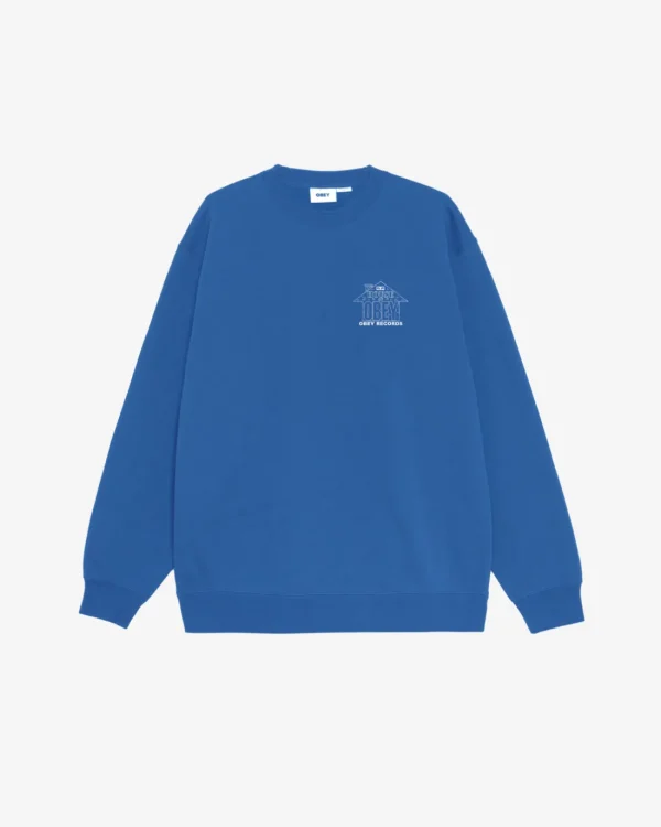 HOUSE OF OBEY RECORDS PREMIUM CREWNECK*OBEY Clothing Best Sale