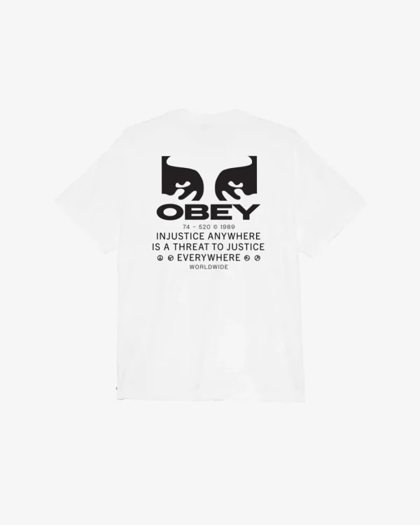 JUSTICE EVERYWHERE HEAVYWEIGHT T-SHIRT*OBEY Clothing Online