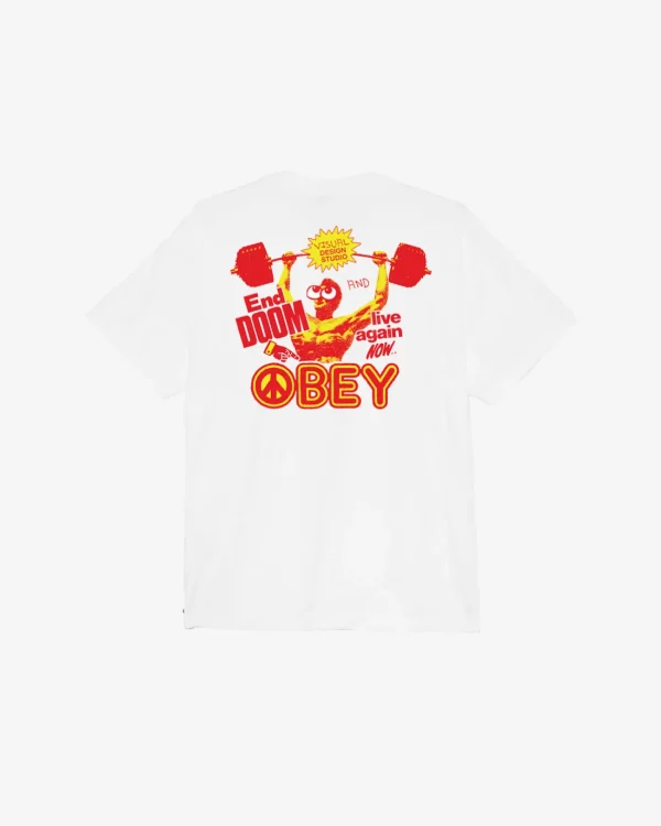 LIVE AGAIN NOW HEAVYWEIGHT T-SHIRT*OBEY Clothing Shop