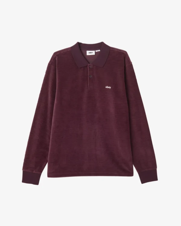 LOOP VELOUR LS POLO*OBEY Clothing New