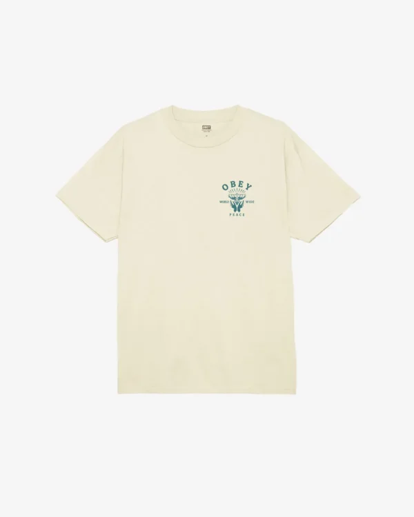 LOTUS WITH HANDS CLASSIC T-SHIRT*OBEY Clothing Best