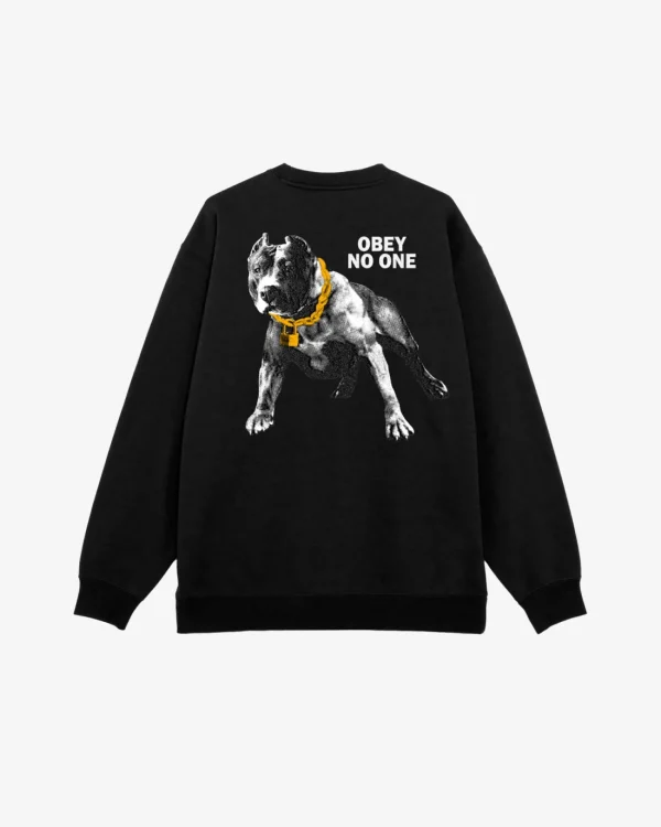 OBEY NO ONE PREMIUM CREWNECK*OBEY Clothing Cheap