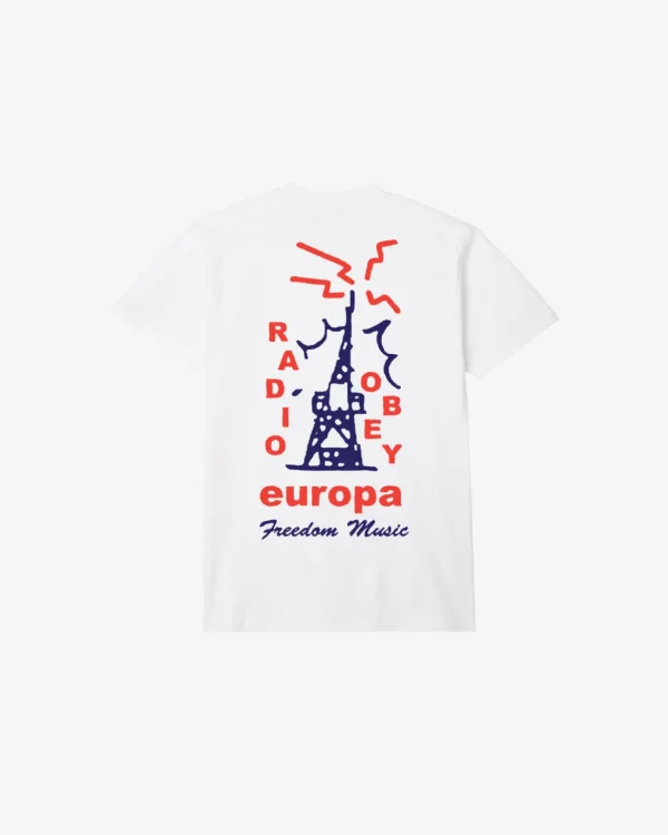 RADIO EUROPA CLASSIC T-SHIRT*OBEY Clothing Flash Sale