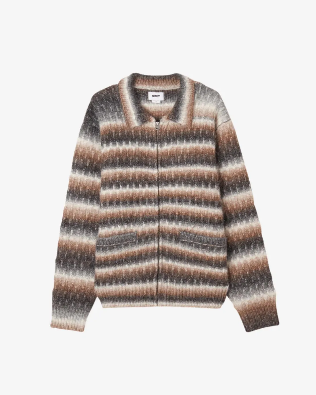 REGGIE ZIP UP CARDIGAN*OBEY Clothing Shop