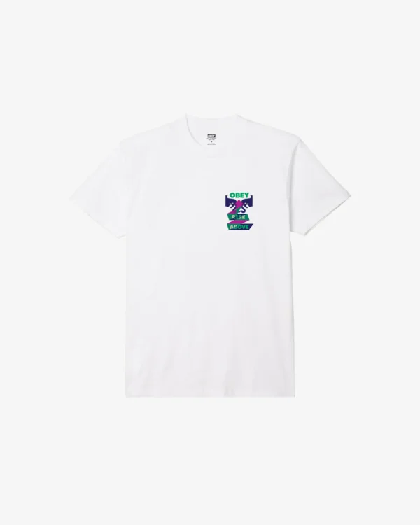 RISE ABOVE RIBBON CLASSIC T-SHIRT*OBEY Clothing Best