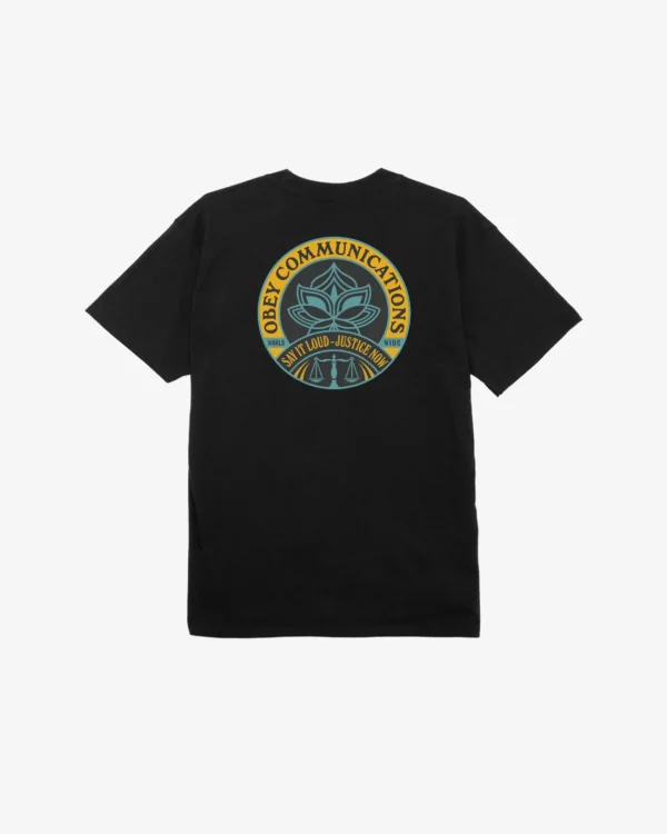 SAY IT LOUD LOTUS CLASSIC T-SHIRT*OBEY Clothing Cheap