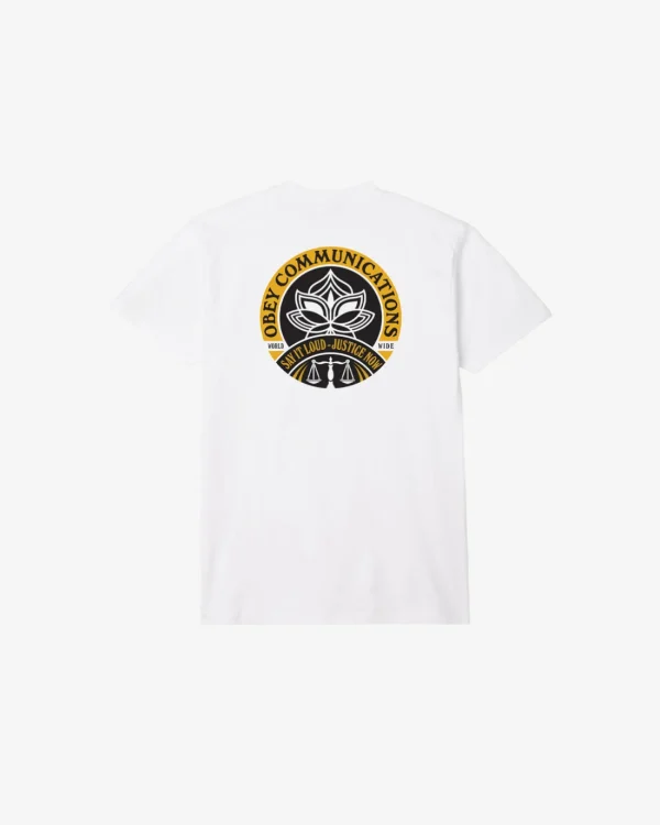 SAY IT LOUD LOTUS CLASSIC T-SHIRT*OBEY Clothing Cheap