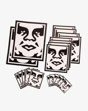 STICKER PACK II-ICON FACE*OBEY Clothing New