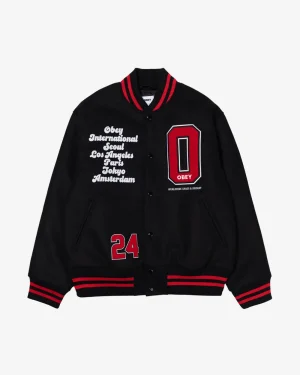 TOKYO INTERNATIONAL VARSITY JACKET*OBEY Clothing New