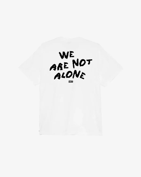 WE ARE NOT ALONE HEAVYWEIGHT T-SHIRT*OBEY Clothing Cheap